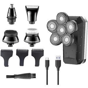 Multifunctional Men’s 5-in-1‎ Electric Head Shaver Kit for Bald Men